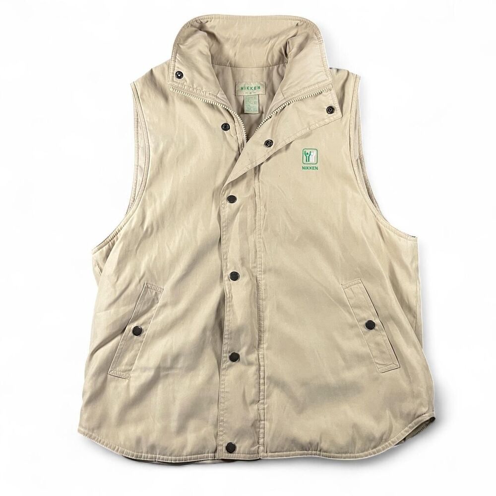 Unbranded Men's Cream and Tan Gilet